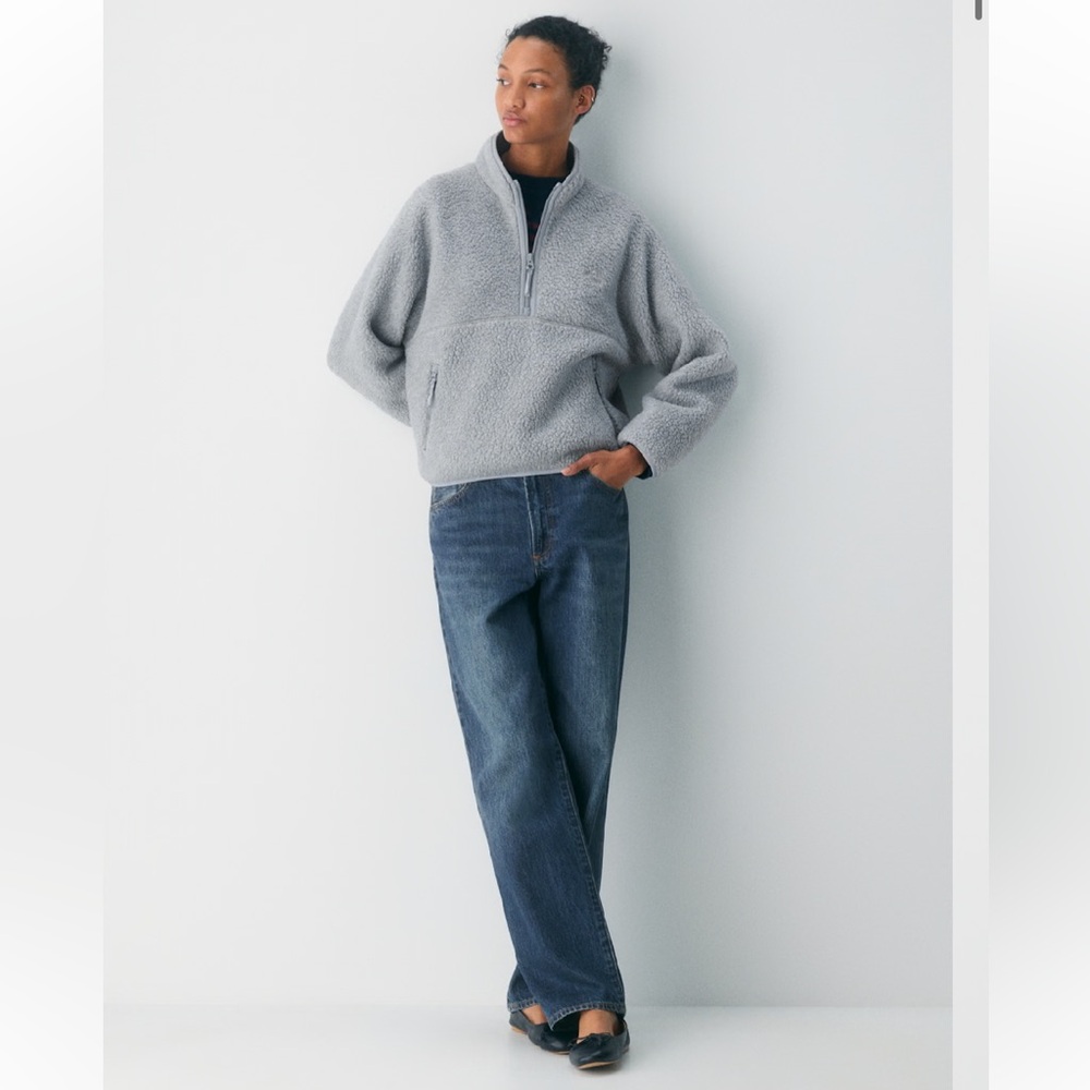 Aritzia TNA Polartec® Thermal Pro™ 1/2 Zip Hi-hip Sweater